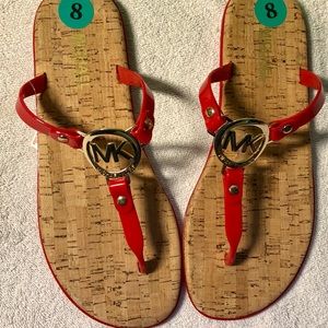 Michael Kors flip flops size 8